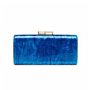 Novelty Box Acrylic Clutch Purses Marble Acrylic Evening Bag Chain :'D